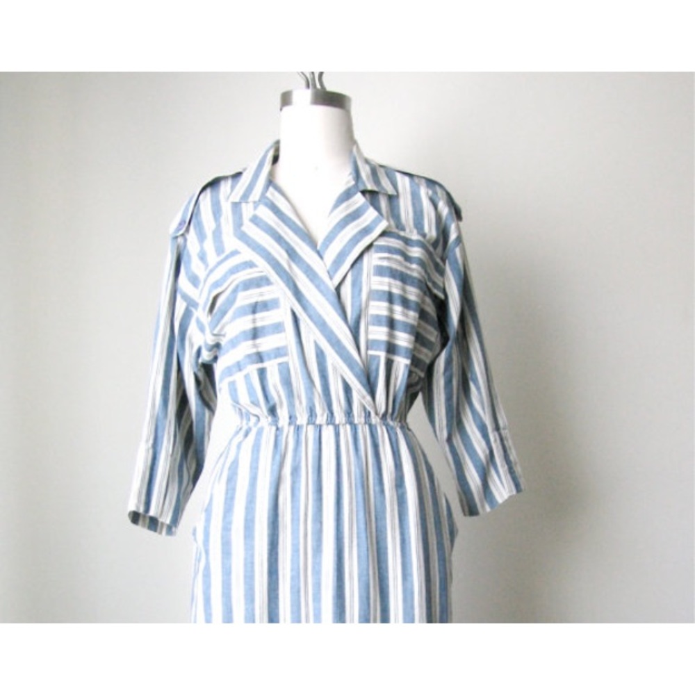 FLASH SALE! Cotton Stripe Shirt Dress